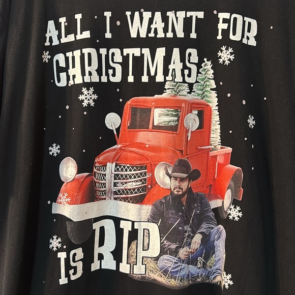 Gildan “all I want for Christmas is Rip” graphic tee size 2XL - Picture 2 of 5